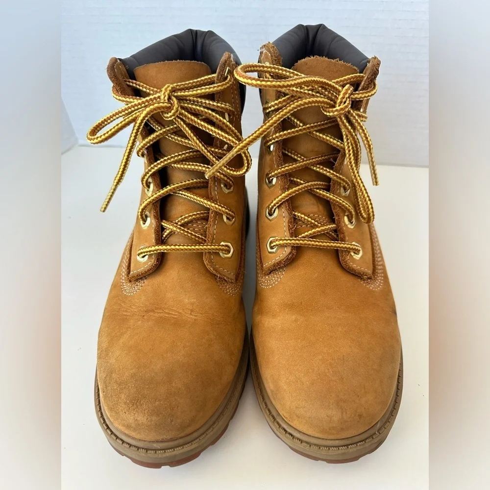 Timberland Timbs Tan Nubuck Combat Boots Size 4